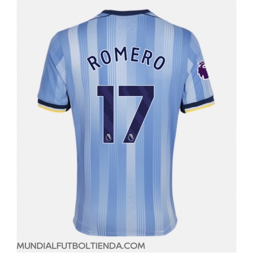 Camiseta Tottenham Hotspur Cristian Romero #17 Segunda Equipación Replica 2024-25 mangas cortas